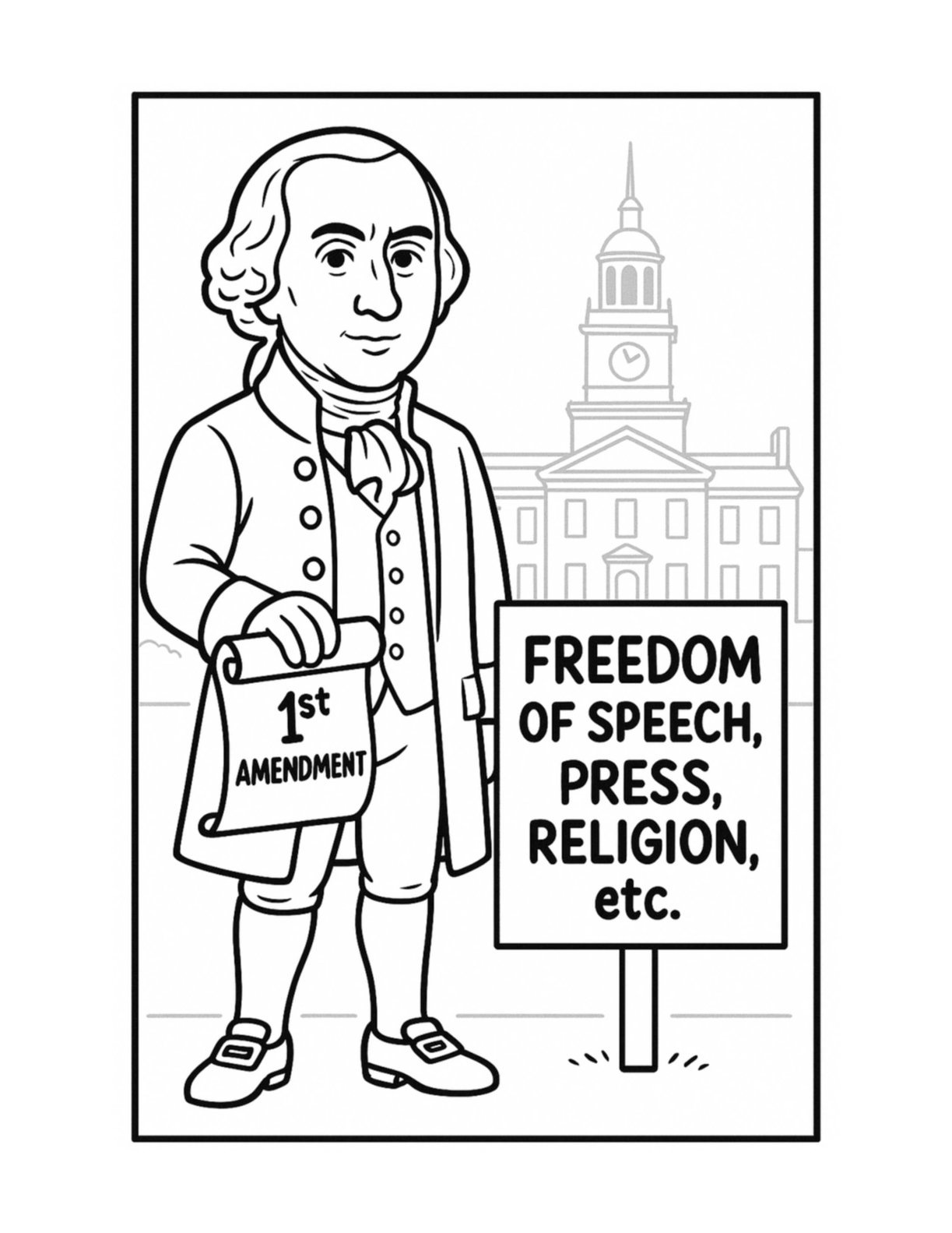 First Amendment printable preview